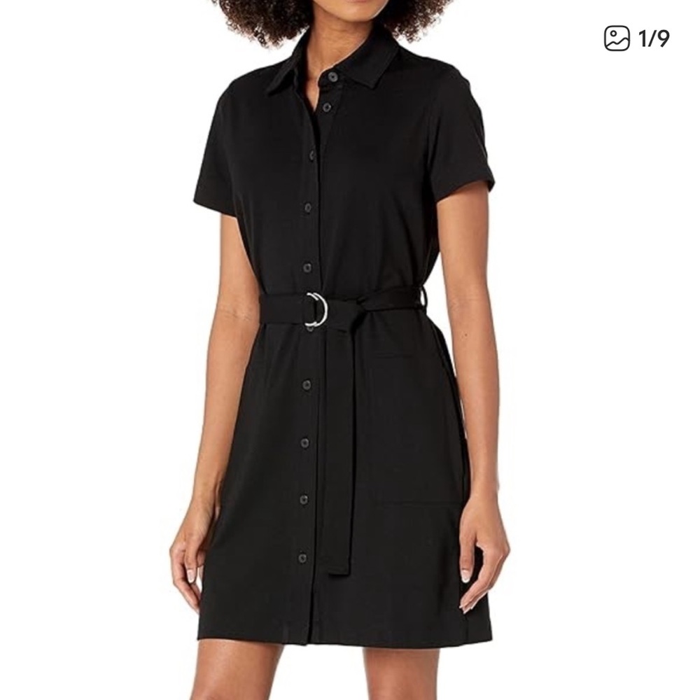Club Monaco Button-Up Belted Dress